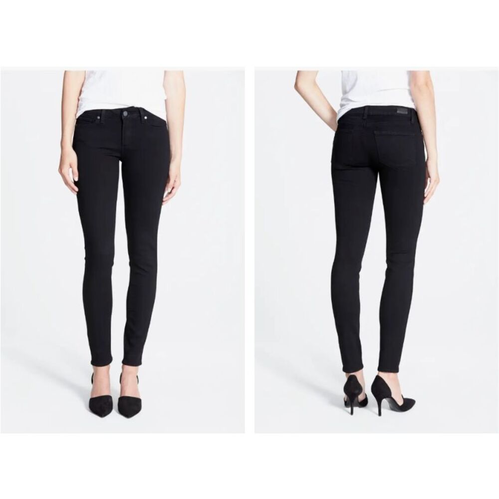 Paige Verdugo Jeans Size 25 Mid Rise‎ Ultra Skinny Black Stretch